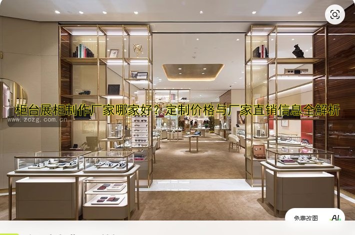 柜台展柜制作厂家哪家好？定制价格与厂家直销信息全解析