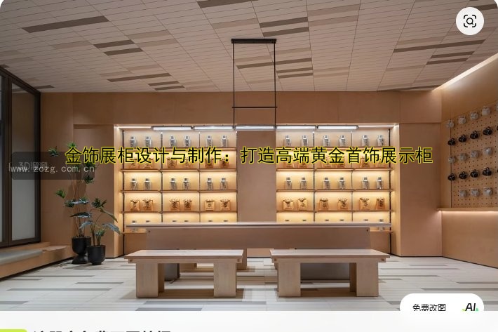 金饰展柜设计与制作:打造高端黄金首饰展示柜