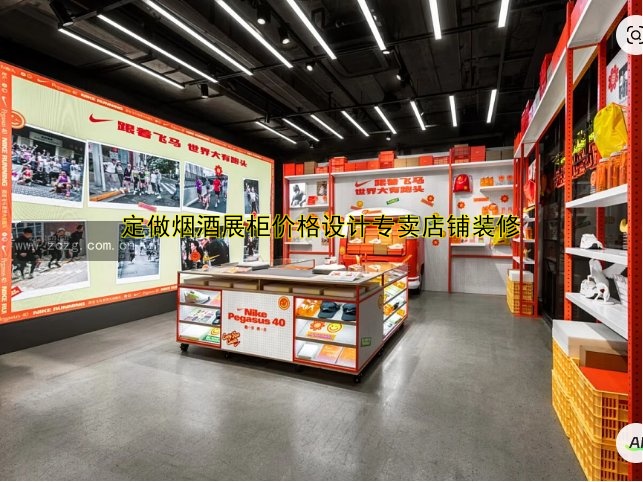 定做烟酒展柜价格设计专卖店铺装修