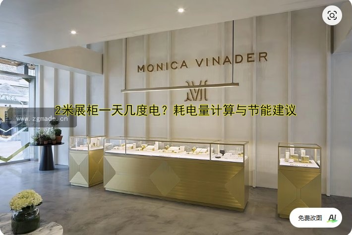 2米展柜一天几度电?耗电量计算与节能建议