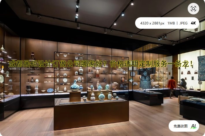 成都展柜设计订做公司哪家好?价格透明定制服务一条龙!