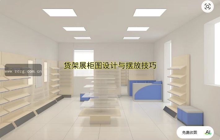 货架展柜图设计与摆放技巧