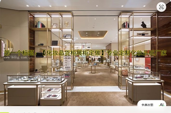 第一个标题:【化妆品货柜展柜定做】专业定制化妆品柜厂家