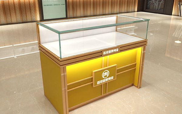 玻璃珠宝展示柜台的造型应用 (玻璃显示计数器的建模应用)