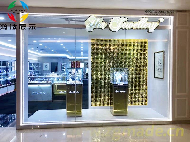 玻璃珠宝展示柜定制找厂家更省事省时省钱! (玻璃展示柜定制找厂家更方便省时省钱!)