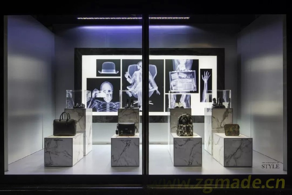 运用植物来给零售店铺进行造型装饰陈列设计