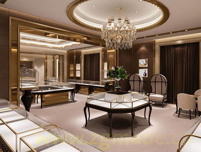 珠宝展示柜台展示柜台效果 (展示珠宝柜台展示柜台效果)