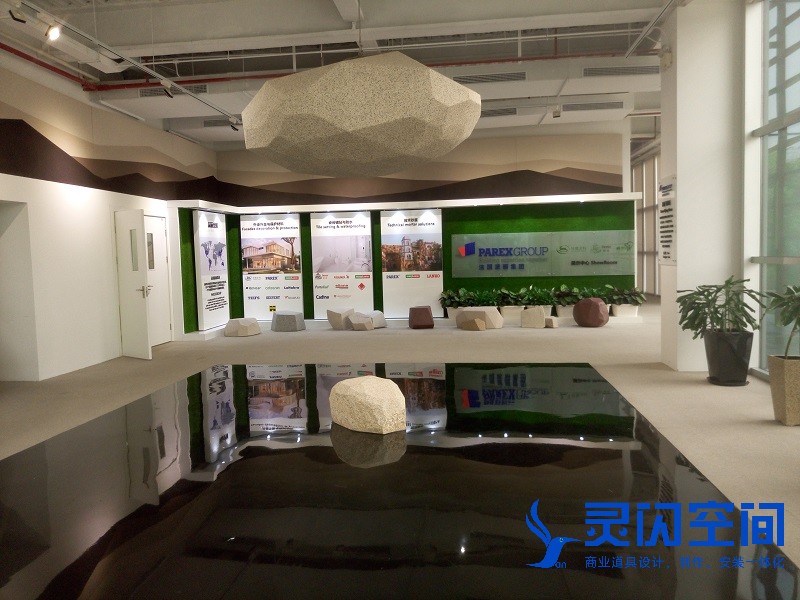 企业展厅装修：展厅展示道具布展