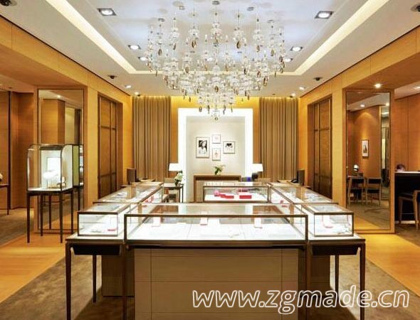 订制珠宝展示柜，设计和工艺对于珠宝店的重要性！ (关于珠宝开放式展柜设计说明)