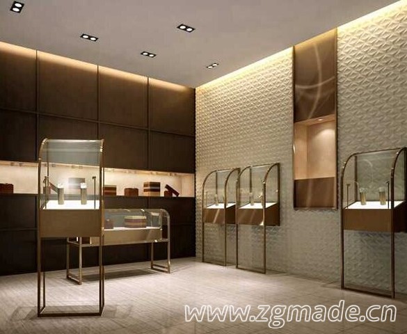 珠宝展示柜尺寸:定做也有基本法 (珠宝展示柜设计制作)
