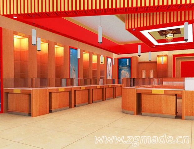 如何处理定制类的珠宝展柜表面的阻燃材料？ ()