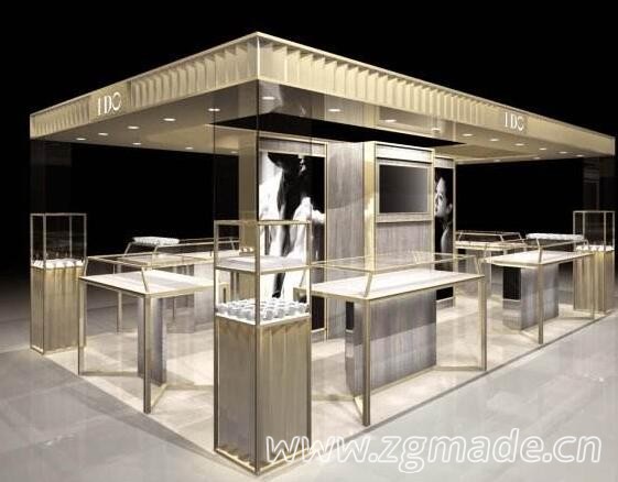 专卖店珠宝展柜的设计与展柜的应用理念！ (珠宝展示柜设计制作)