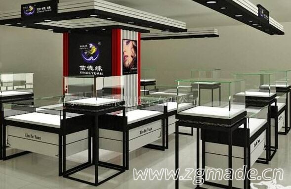 珠宝展柜制作色彩搭配的4个小技巧 ()