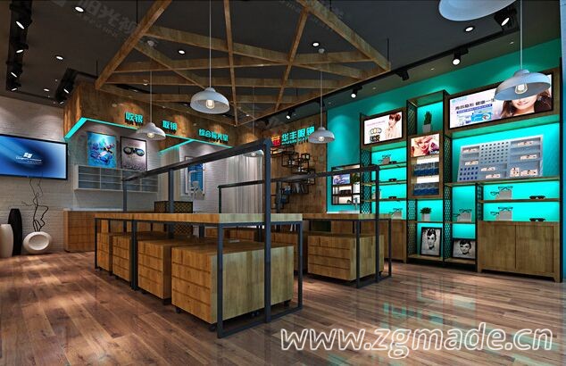 眼镜店装修设计中如何布局店面 ()