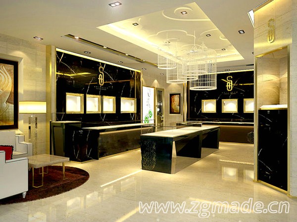 珠宝展柜独特的形态，色彩，工艺，格调 (珠宝展柜材质)